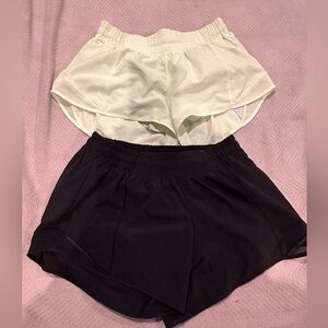 Hotty hot low-rise lined shorts — the top pair (size 6)